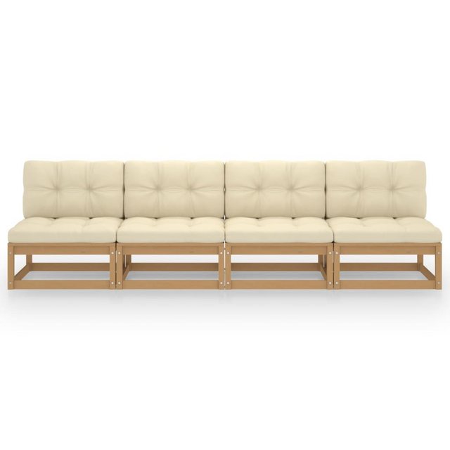 4-sitzer-gartensofa Mit Kissen Kiefer Massivholz günstig online kaufen