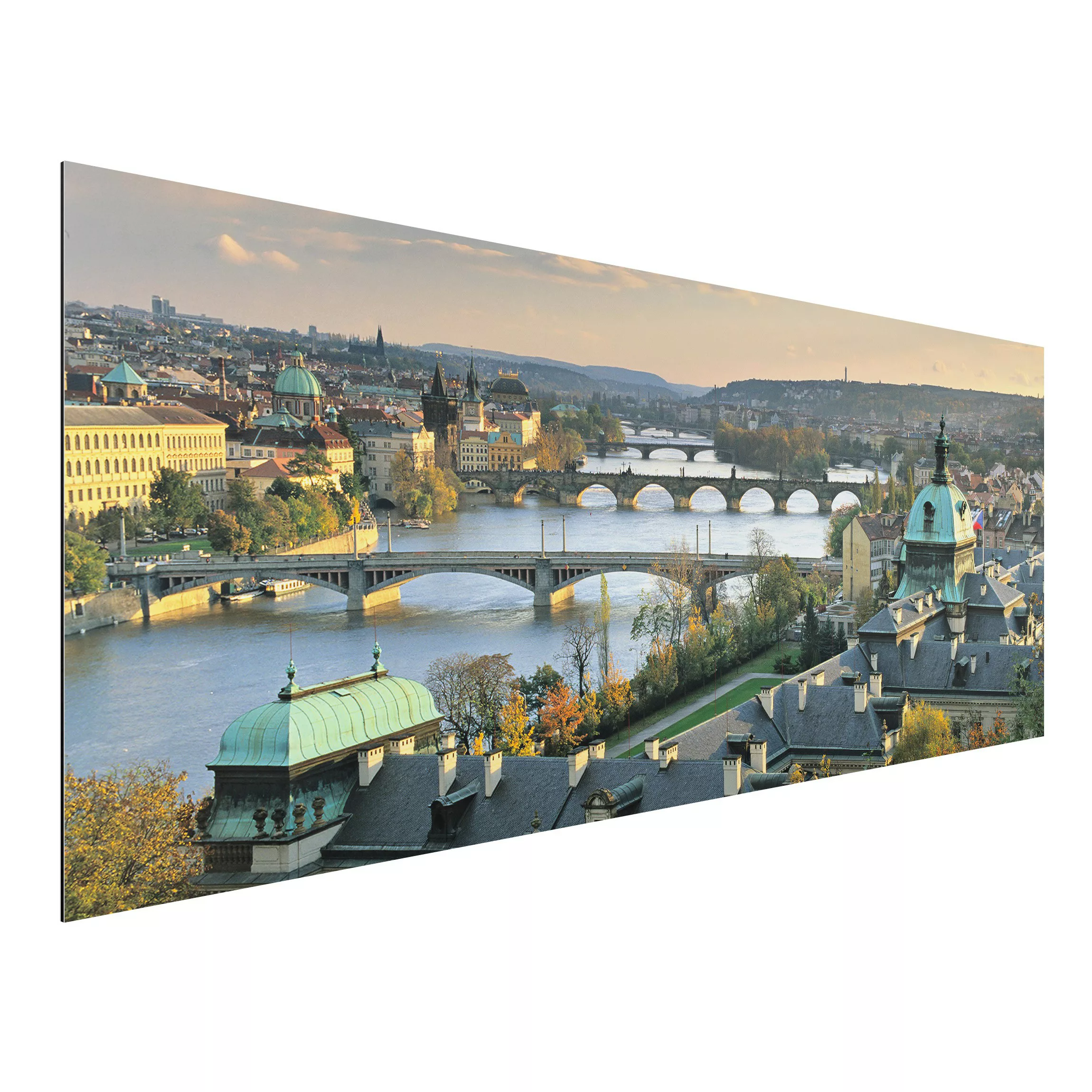 Alu-Dibond Bild Architekur & Skyline - Panorama Prag günstig online kaufen