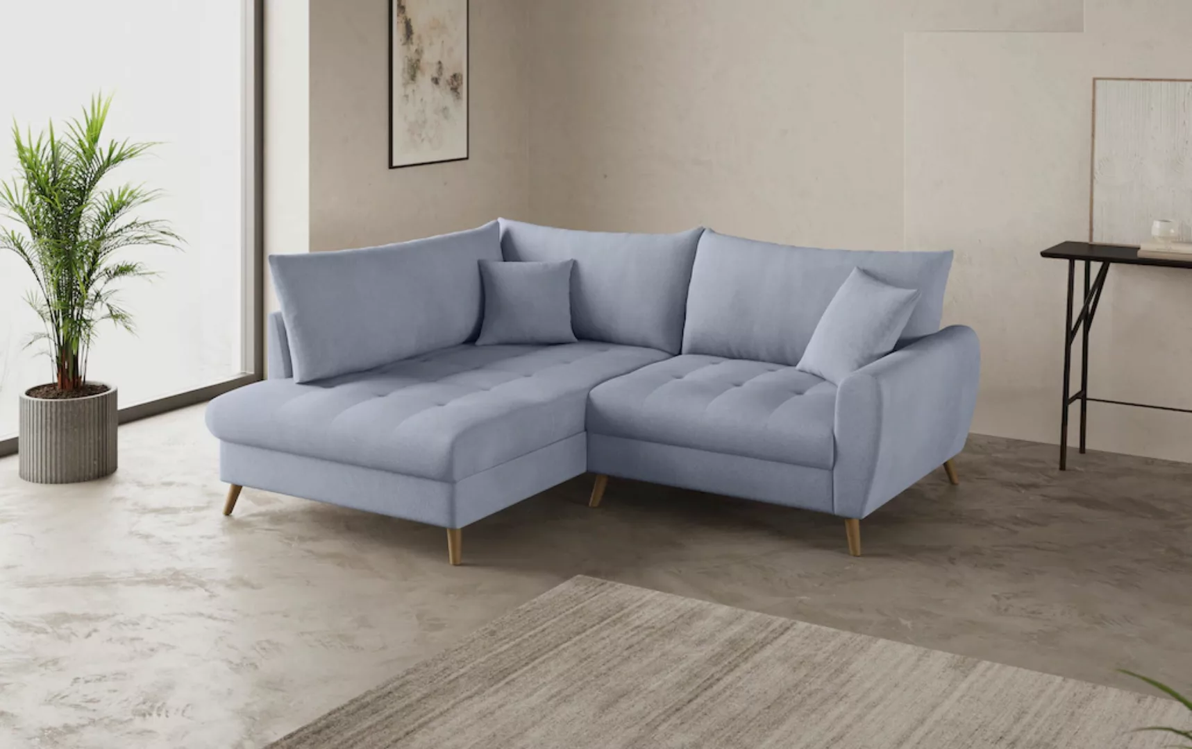 Mr. Couch Ecksofa "Blackburn II, L-Form", Mit Kaltschaumpolsterung bis 140 günstig online kaufen