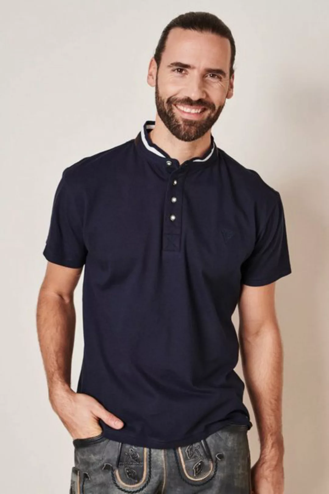 KRÜGER BUAM Poloshirt Trachten T-Shirt Denny günstig online kaufen