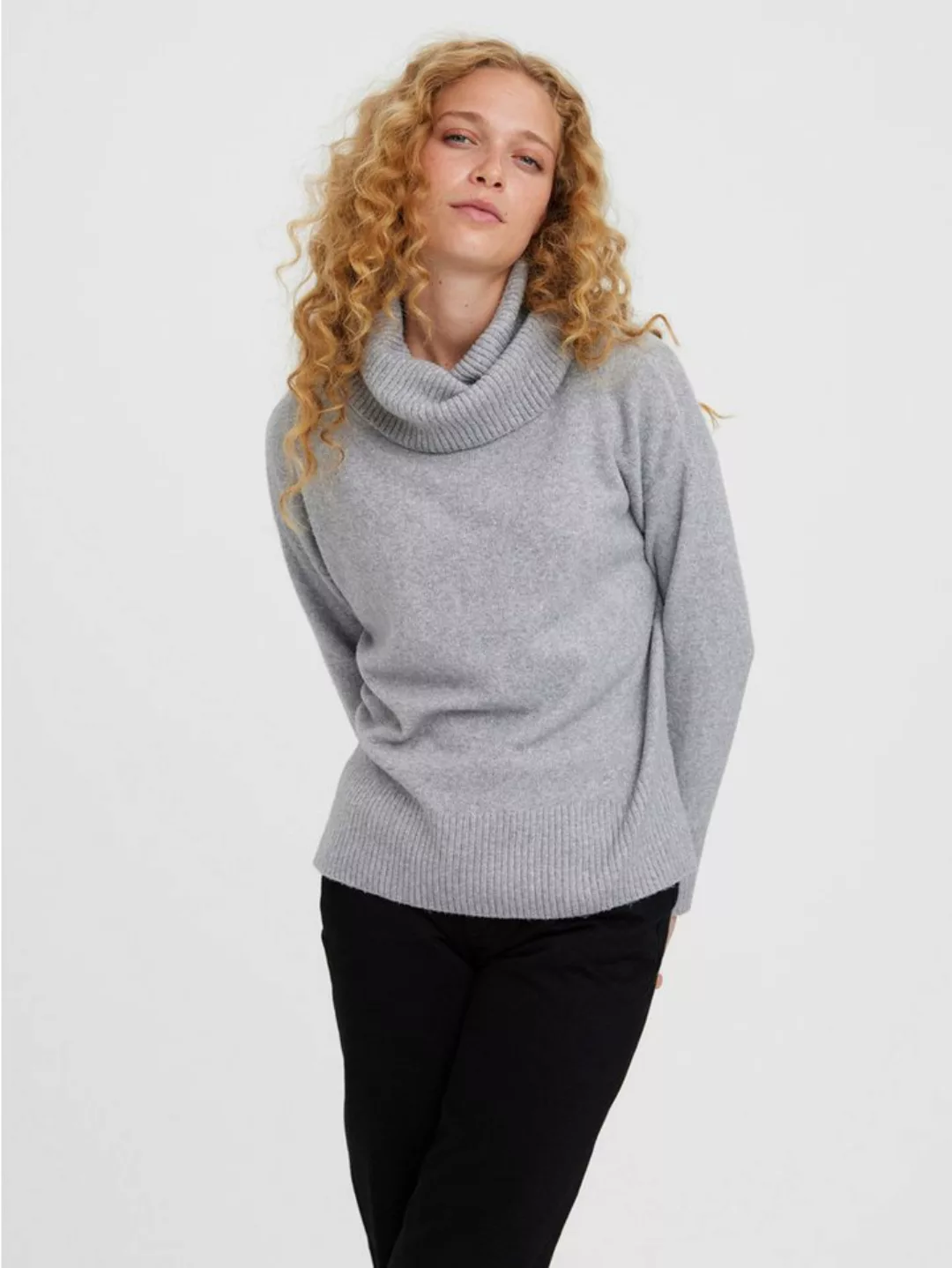 Vero Moda Rollkragenpullover VMDOFFY LS COWLNECK BLOUSE GA NOOS günstig online kaufen