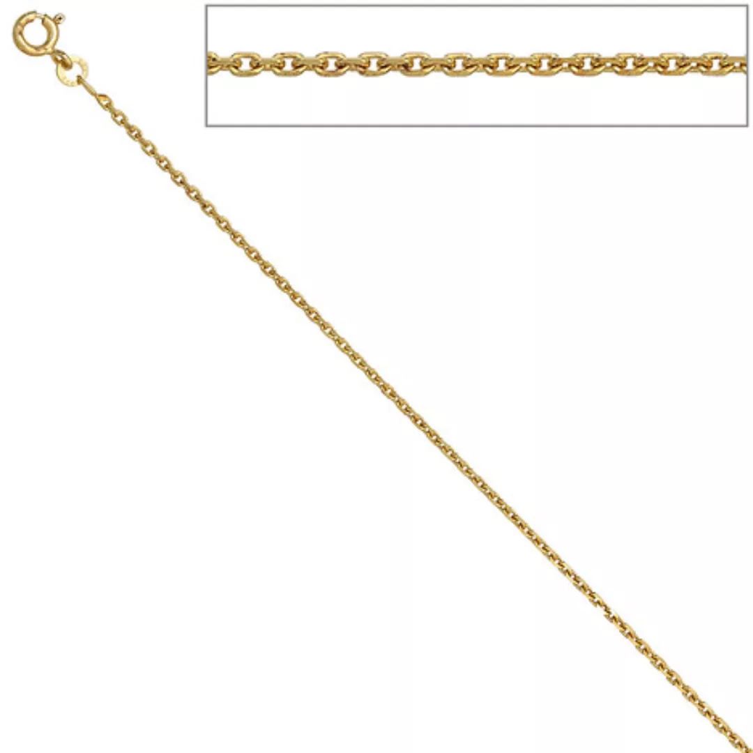 SIGO Ankerkette 585 Gelbgold diamantiert 1,6 mm 60 cm Gold Kette Halskette günstig online kaufen