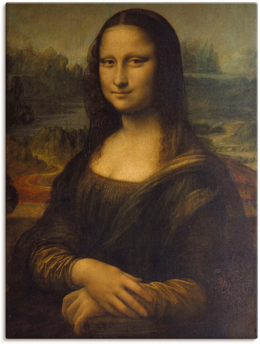 Artland Wandbild »Mona Lisa. Um 1503«, Porträts, (1 St.), als Leinwandbild, günstig online kaufen