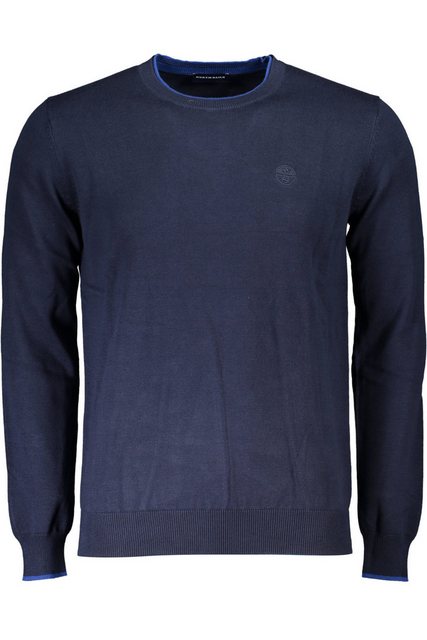 North Sails Strickpullover Herren Pullover Blau - Bio-Baumwolle, Stickerei günstig online kaufen