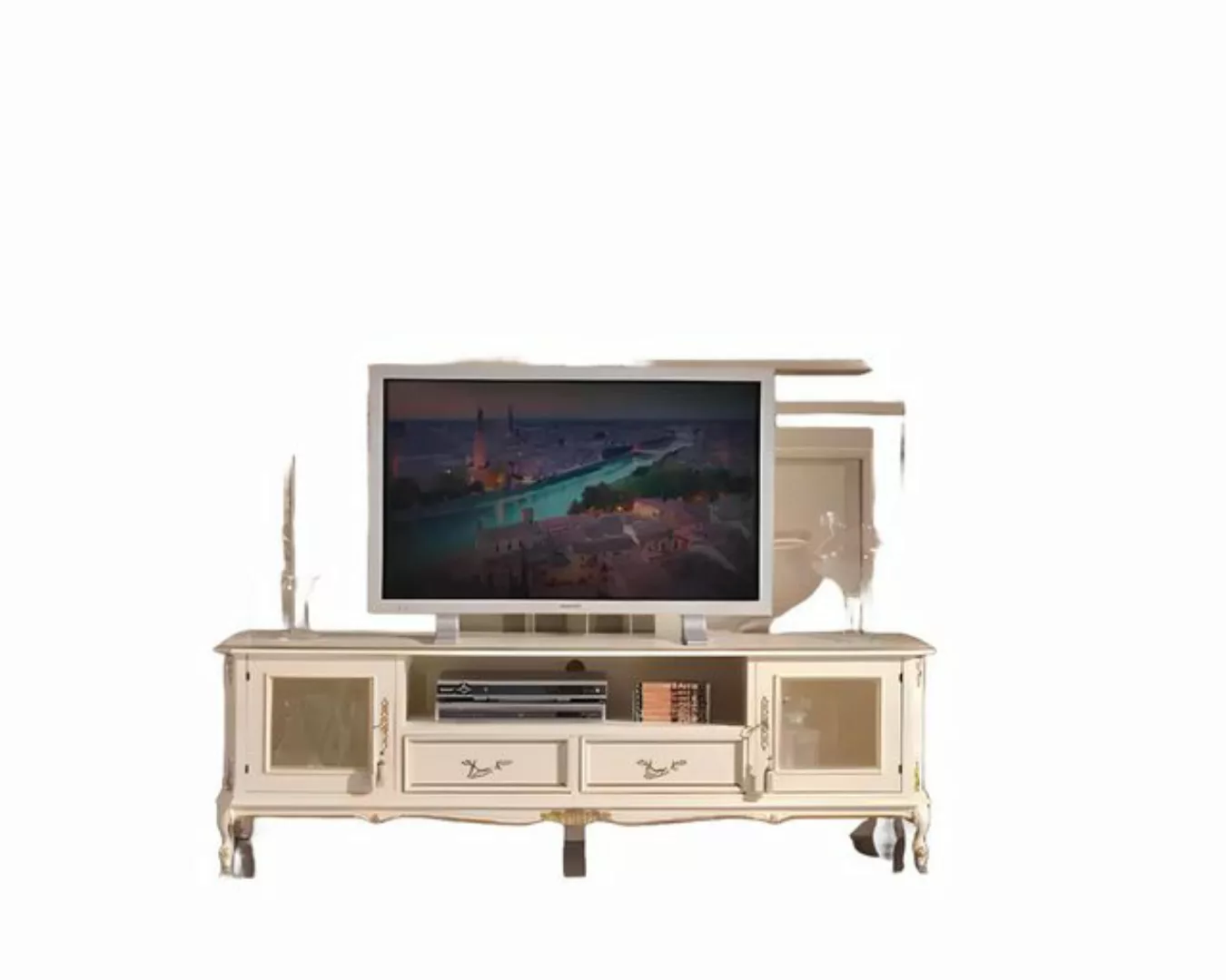 Xlmoebel TV-Schrank Wohnzimmer TV-Möbel Weiß Sideboard Holz Lowboard TV-Stä günstig online kaufen