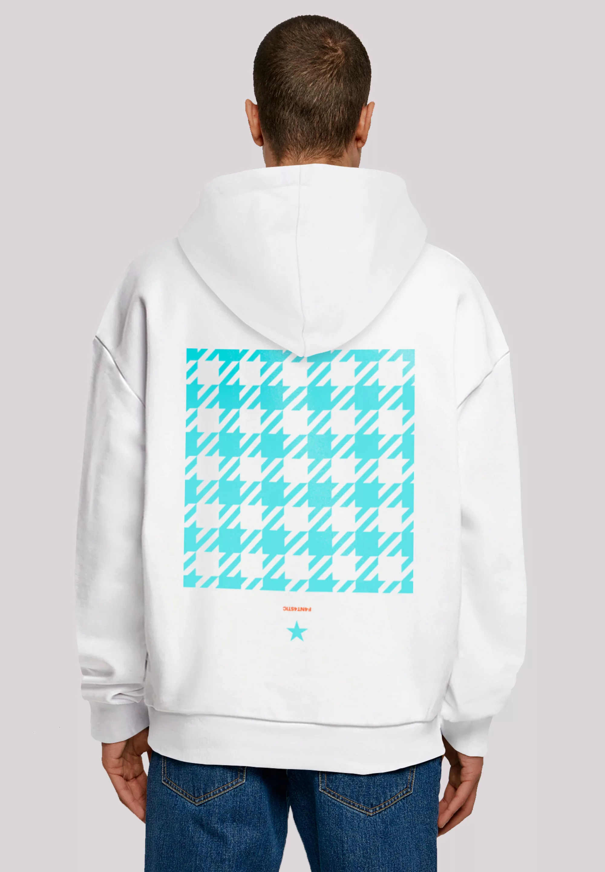 F4NT4STIC Kapuzenpullover "Hahnentritt Negativ", Print günstig online kaufen