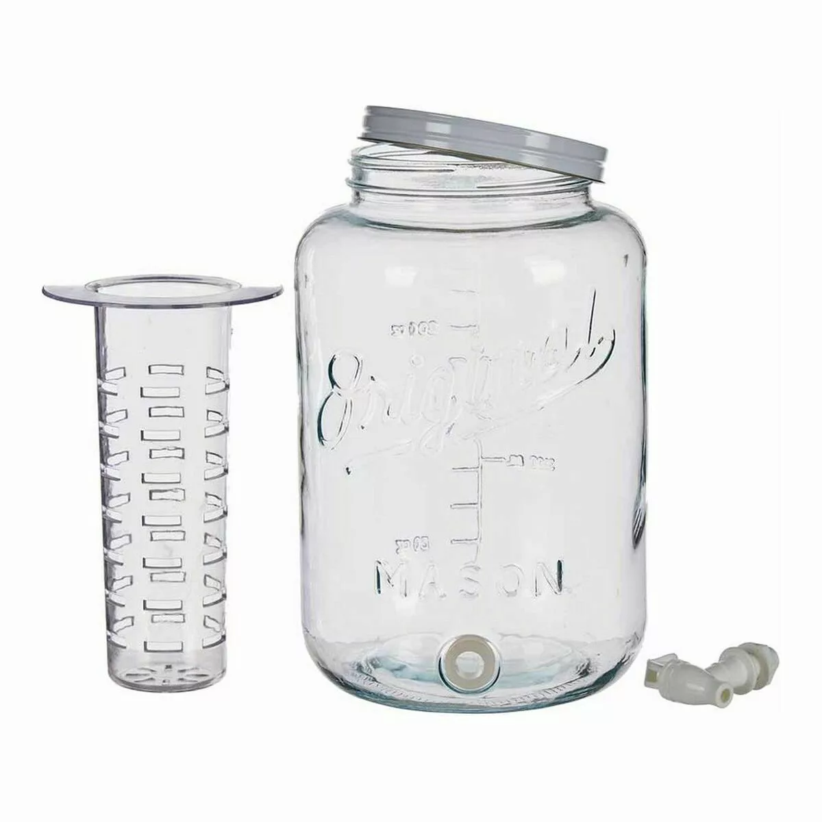 Kanne Durchsichtig Wasserhahn Kühlgerät Metall Kunststoff Glas (20,7 X 31,5 günstig online kaufen