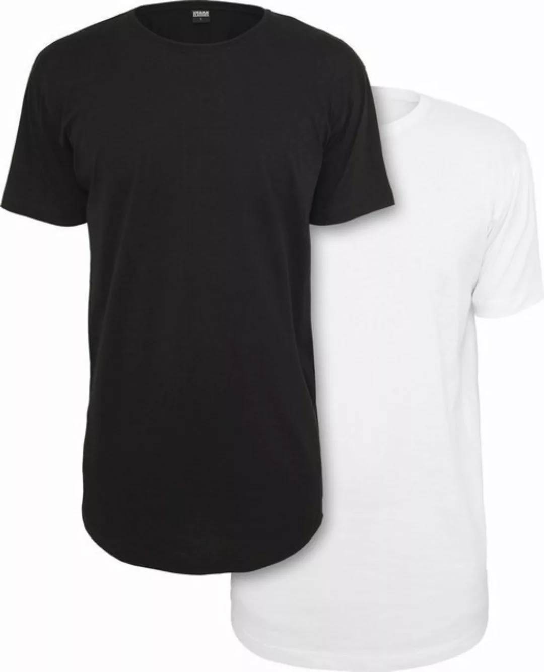URBAN CLASSICS T-Shirt Urban Classics Herren Pre-Pack Shaped Long Tee 2-Pac günstig online kaufen