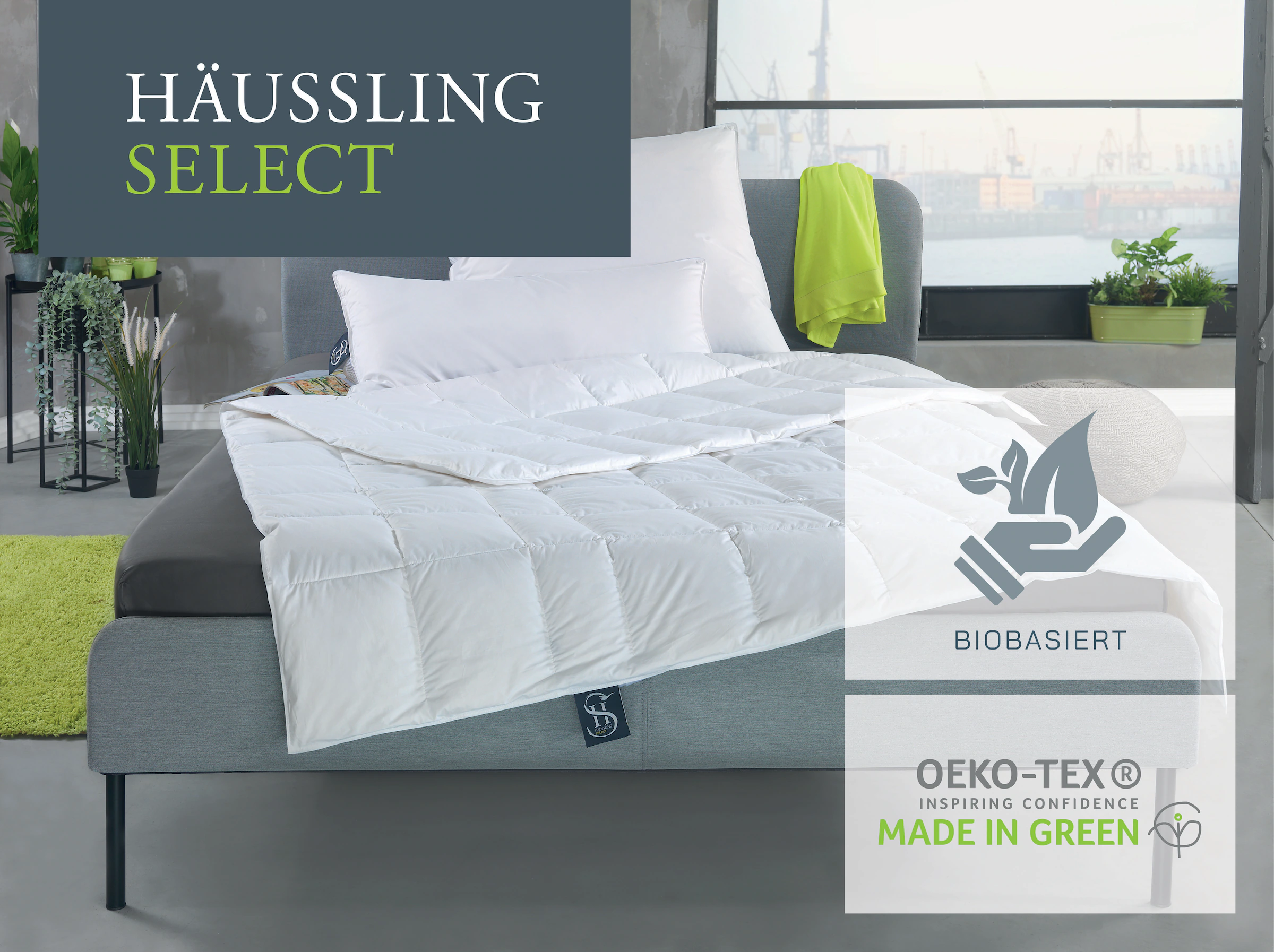 Haeussling Gänsedaunenbettdecke »Select - Made in Green«, normal, Füllung 1 günstig online kaufen