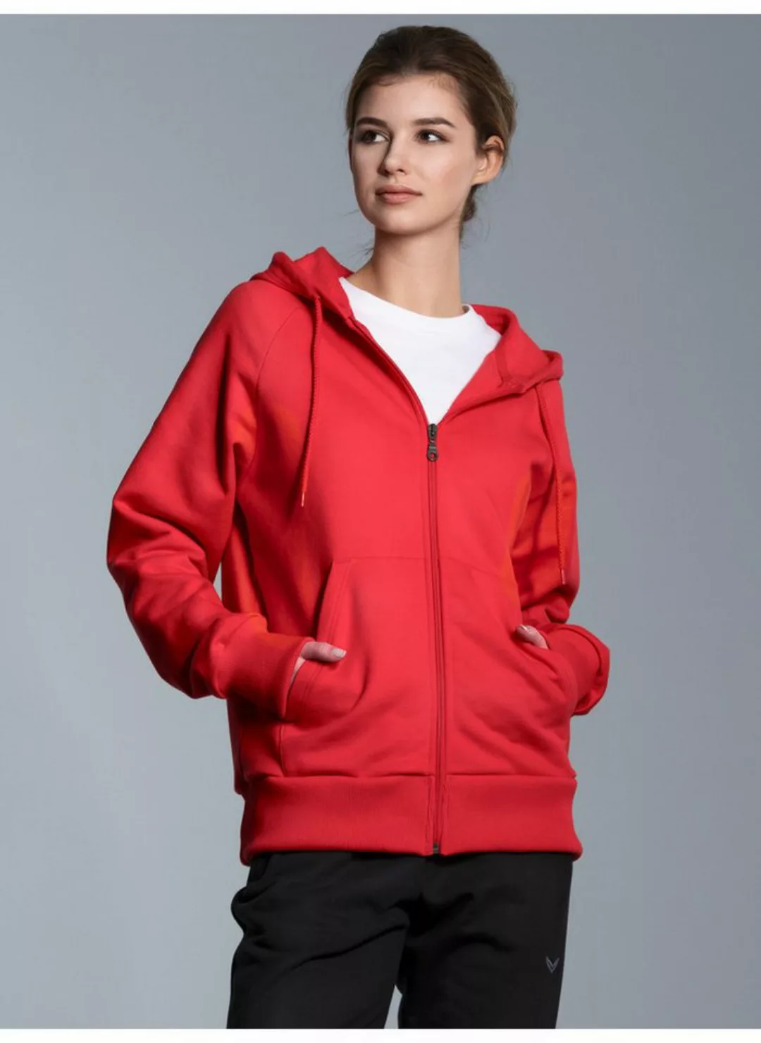 Trigema Sweatjacke TRIGEMA Sweatjacke mit Kapuze (1-tlg) günstig online kaufen