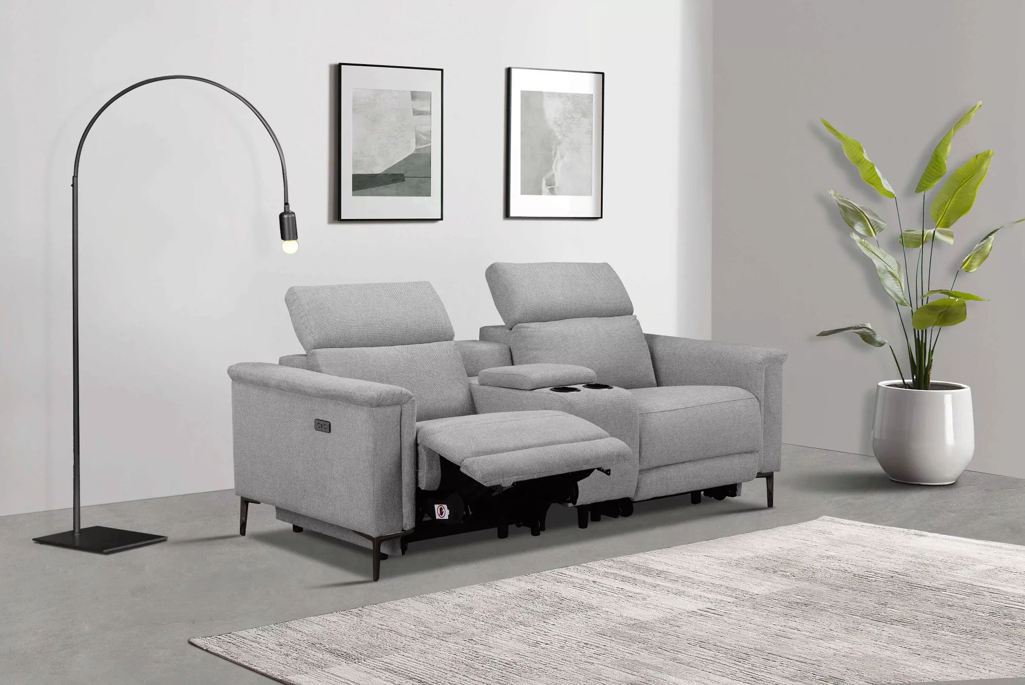 Places of Style 2-Sitzer "Lund, 2er-Kinosofa, TV-Sessel, Multimedia-Sofa,", günstig online kaufen