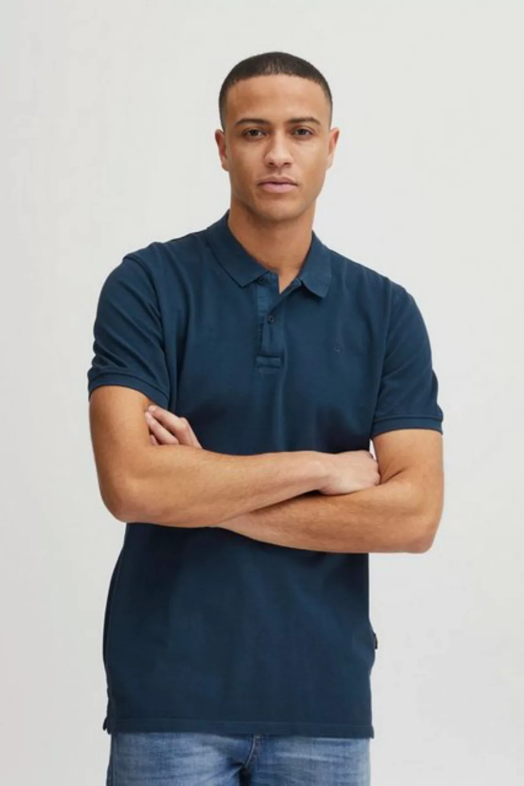 Blend Poloshirt Polo Shirt Übergrößen Kurzarm Hemd aus Baumwolle 5153 in Du günstig online kaufen