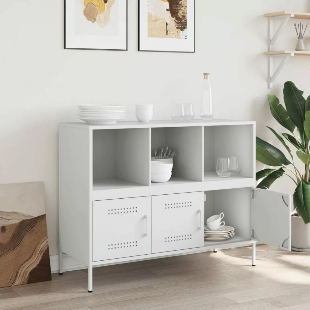 vidaXL Sideboard Sideboard Weiß 100,5x39x79 cm günstig online kaufen
