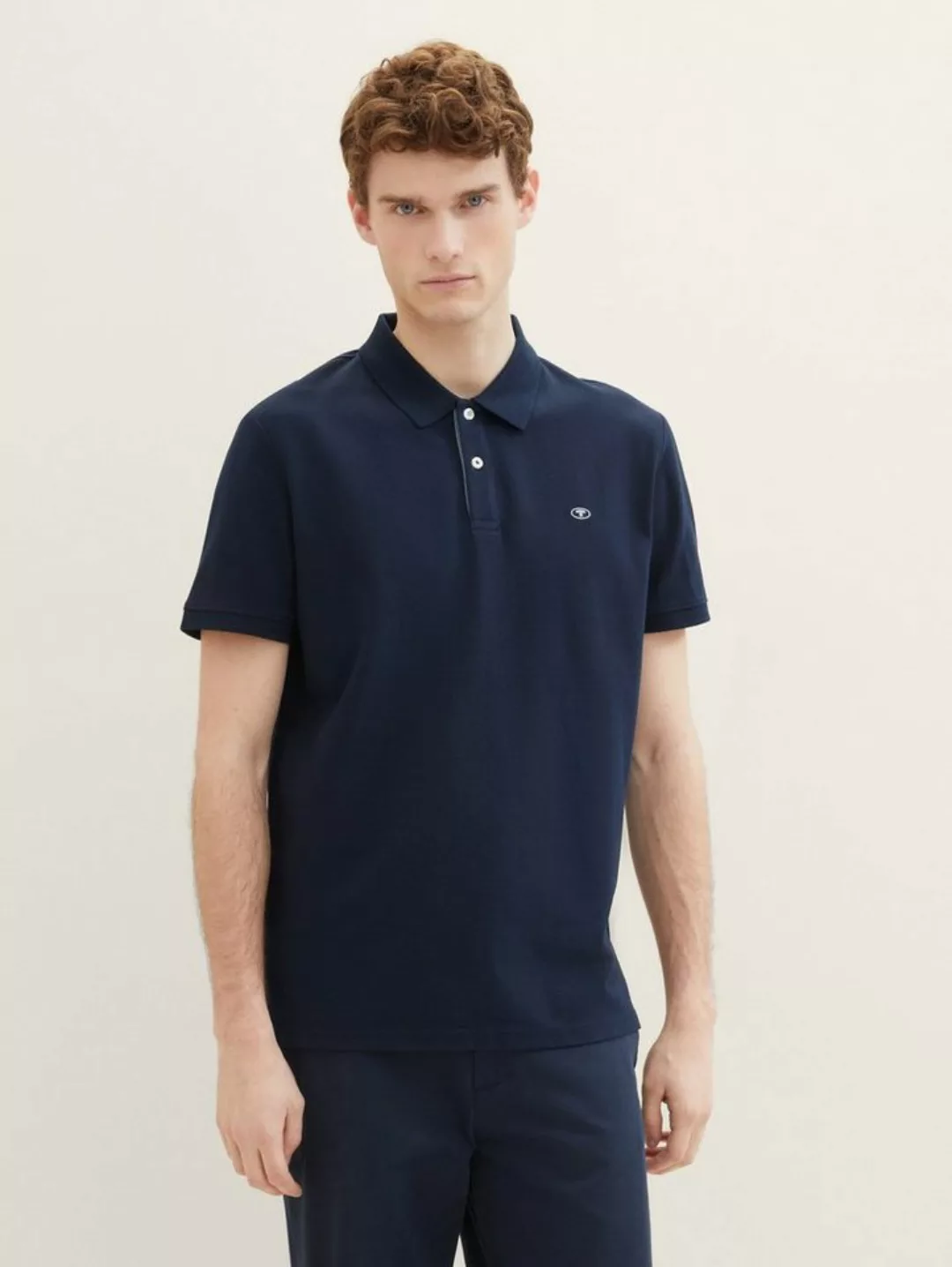 TOM TAILOR Poloshirt mit Knopfleiste und Logo günstig online kaufen