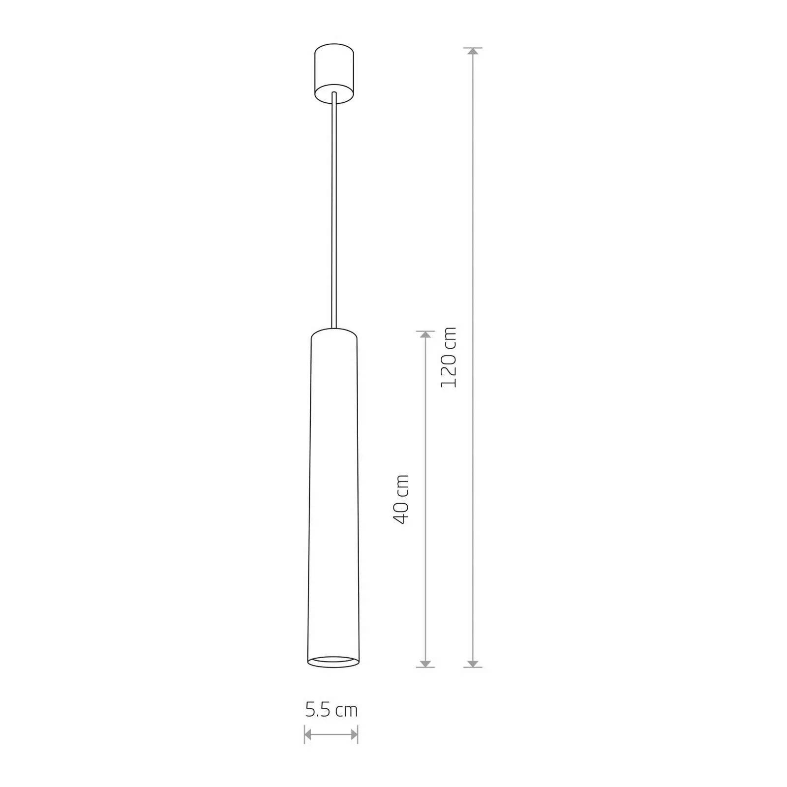 Hängeleuchte Eye, 1fl, weiß, Schirmhöhe 40 cm günstig online kaufen