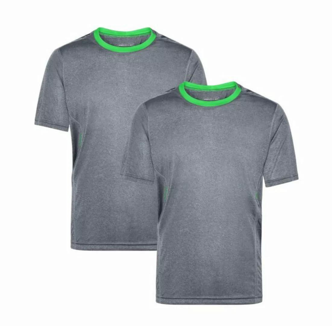 James & Nicholson Laufshirt Doppelpack Herren Kurzarm Laufshirt Running T-S günstig online kaufen