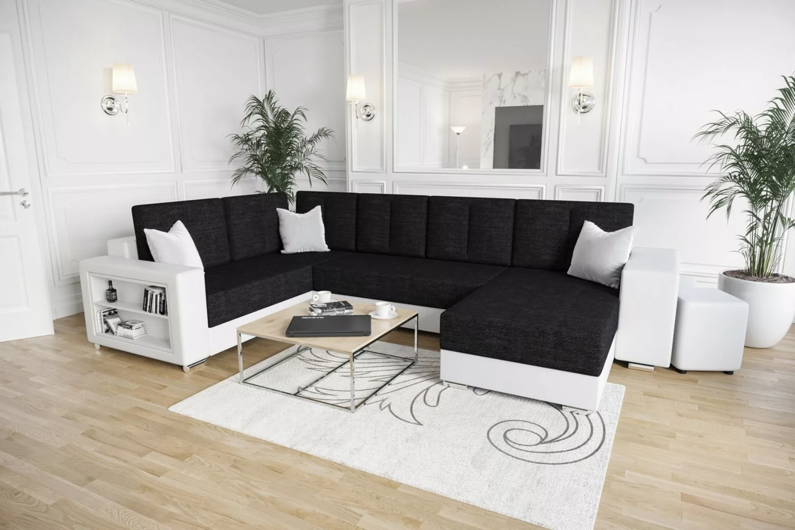 ALTDECOR Wohnlandschaft KRISI, Couch mit Schlaffunktion, Wohnzimmer - Eckso günstig online kaufen