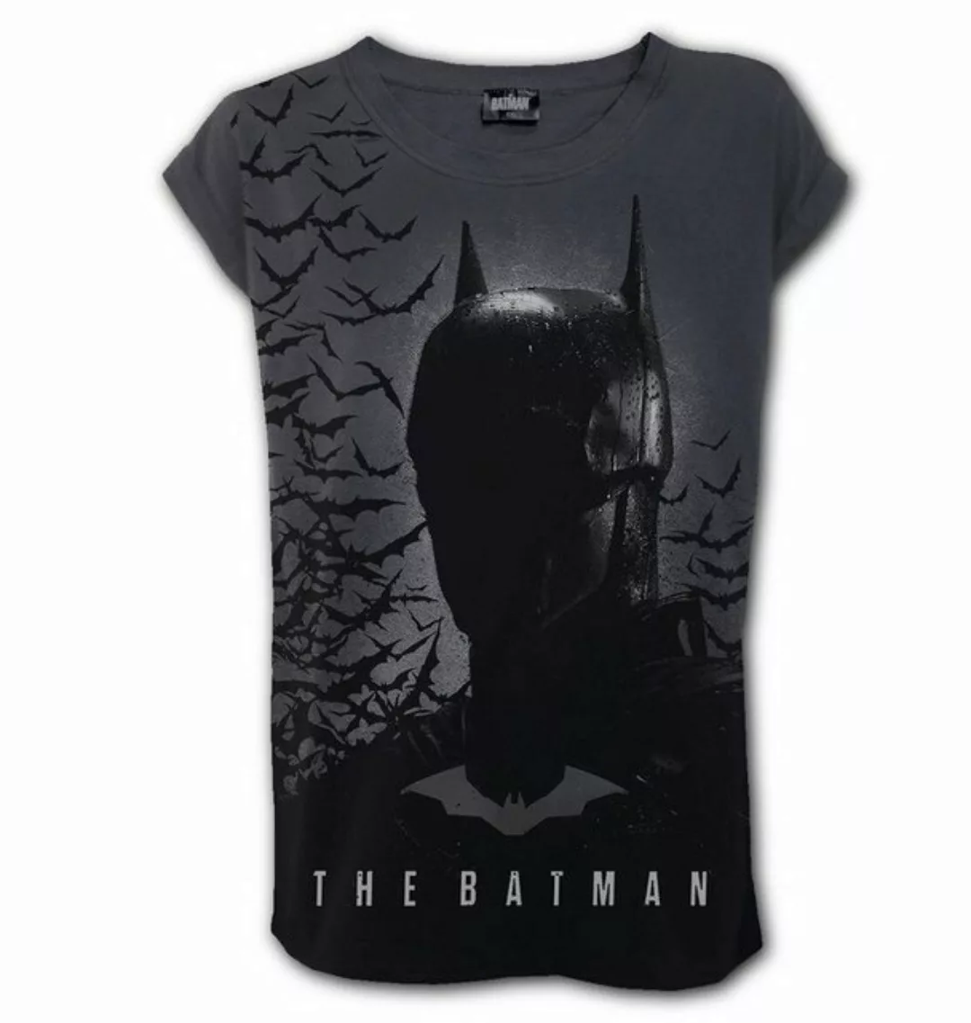 Spiral Print-Shirt Spiral Shirt The Batman - Shadow Bats schwarz-grau günstig online kaufen
