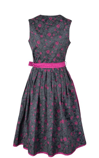 Ramona Lippert Dirndl Trachtenkleid Nadja hochgeschlossen grau pink Rocklän günstig online kaufen