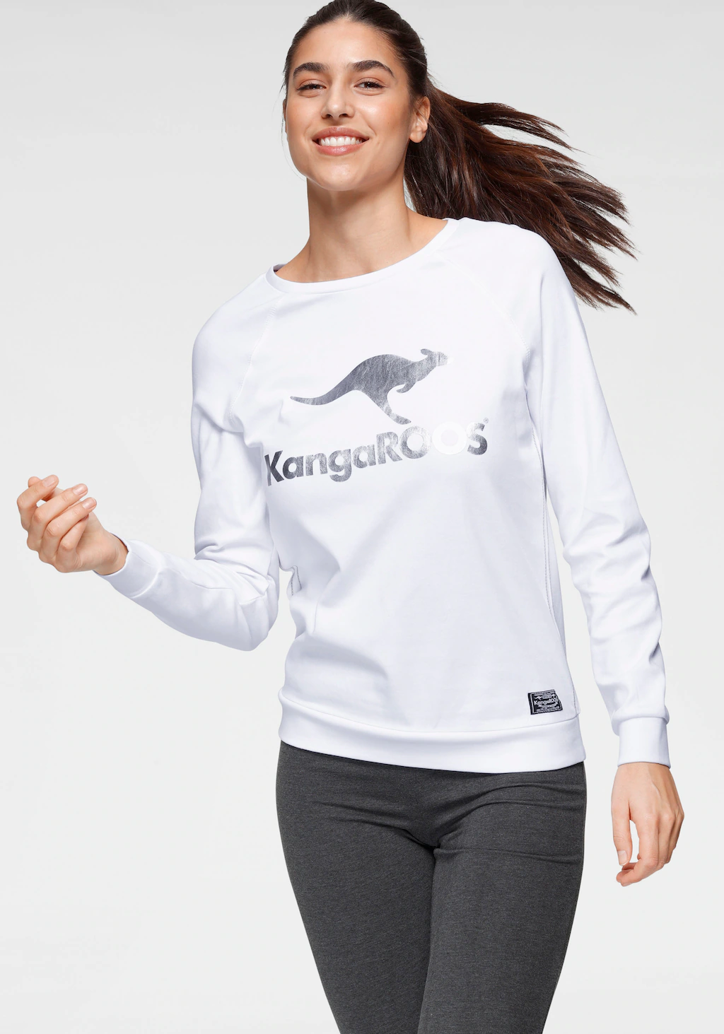 KangaROOS Sweatshirt, mit Logo Frontprint günstig online kaufen