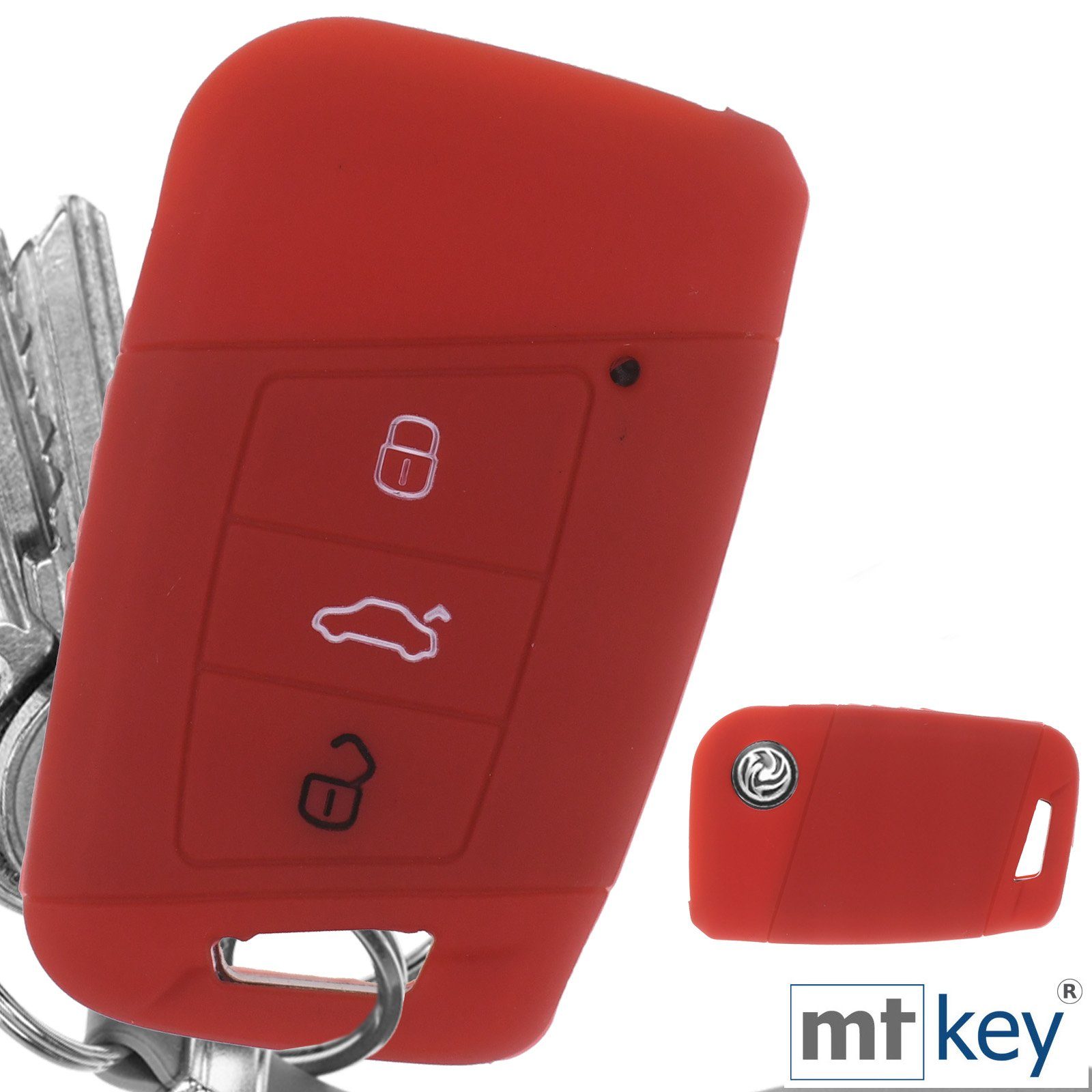 mt-key Schlüsseltasche Autoschlüssel Softcase Silikon Schutzhülle günstig online kaufen