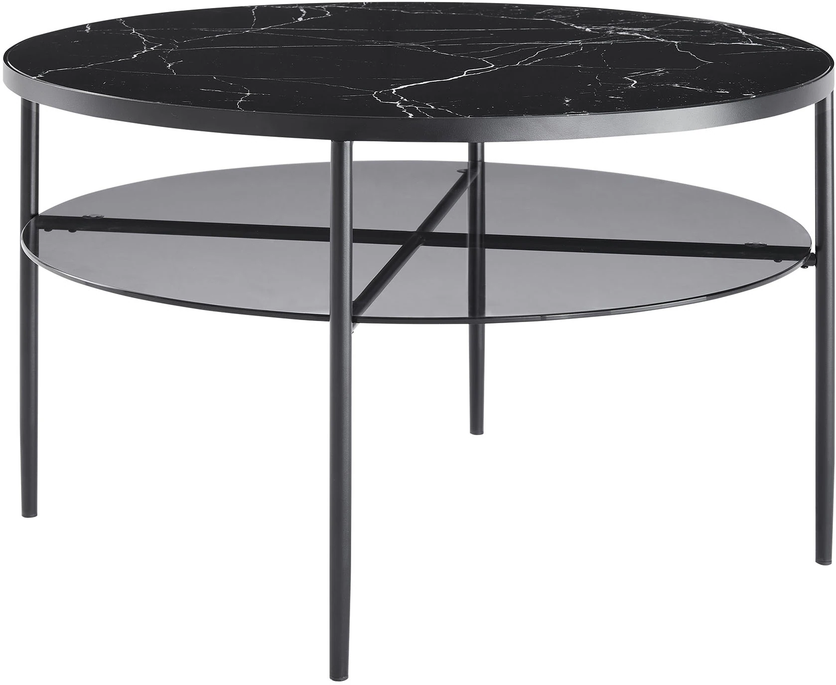 SalesFever Couchtisch, (1 St.), Tischplatte in Marmoroptik günstig online kaufen