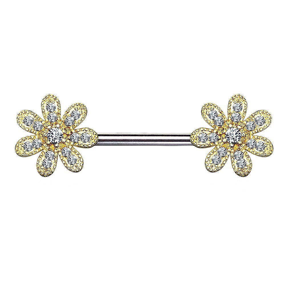 Taffstyle Intimpiercing Intim Brustpiercing Barbell Kristall günstig online kaufen