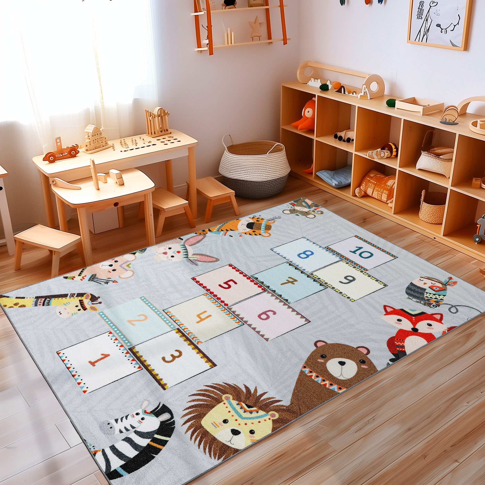 Carpettex Kinderteppich Himmel und Hölle, Rechteckig, günstig online kaufen