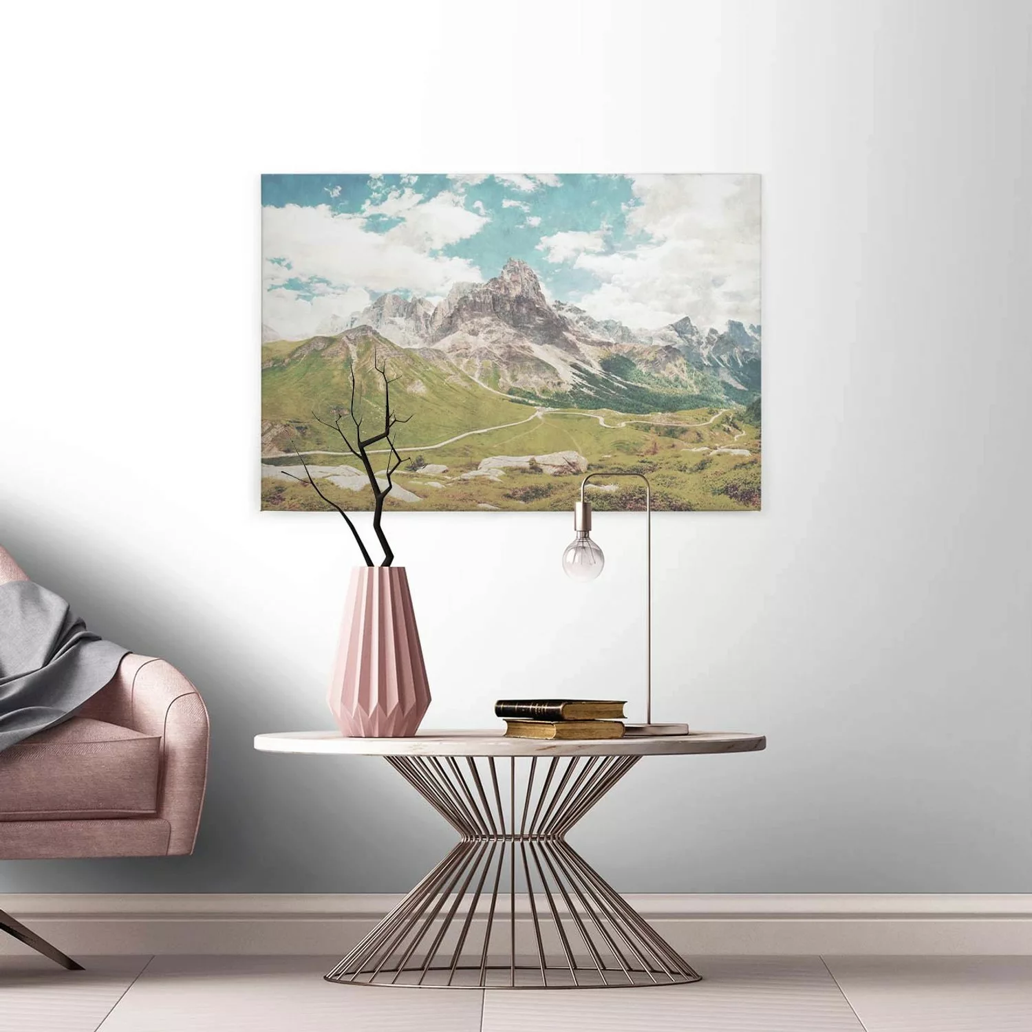 A.S. Création Leinwandbild "dolomiti", Kunst-Berge-Kinder, (1 St.), Keilrah günstig online kaufen