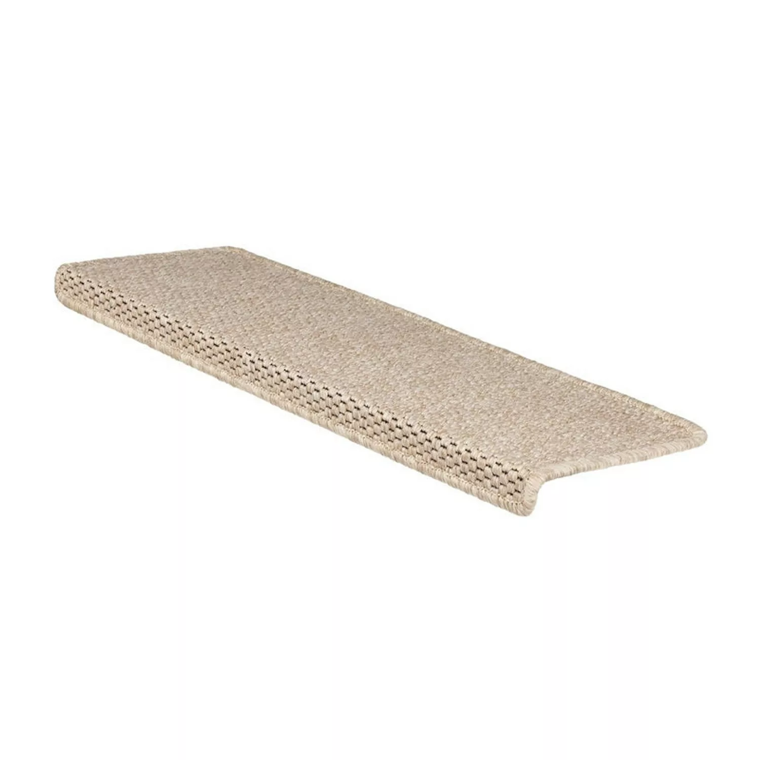 KARAT Stufenmatte Kalkutta Sisaloptik Beige 23,5 x 65 cm Rechteckig günstig online kaufen