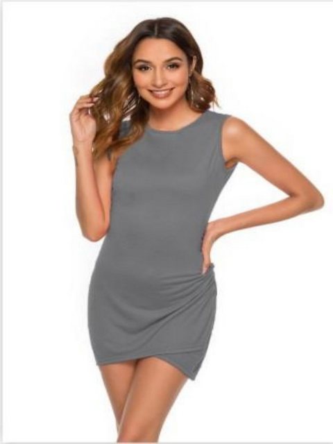 KIKI Dirndl Maxikleid Sexy Crossover-Kleid Damen mit ärmellosem Hüftrock günstig online kaufen