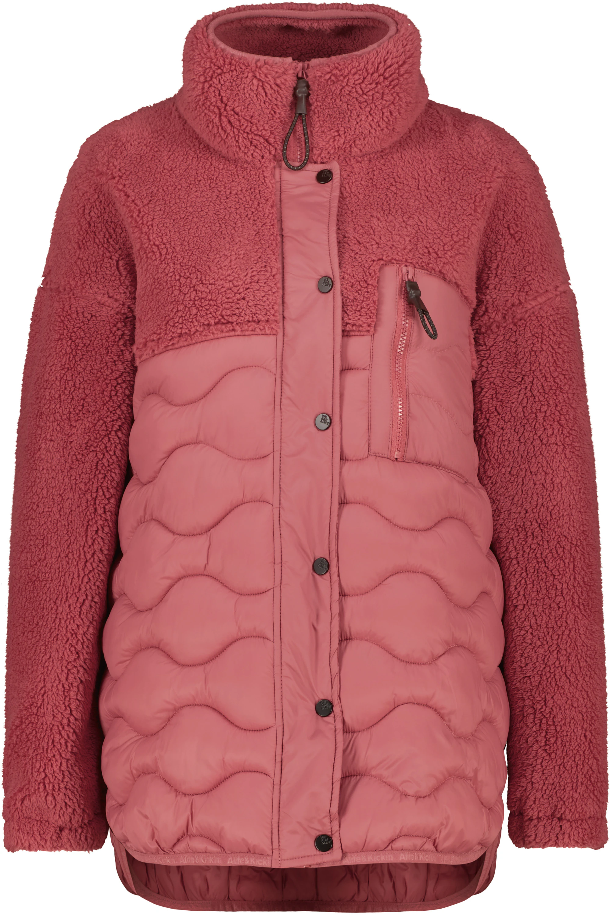 Alife & Kickin Winterjacke "Damen EveAK G", ohne Kapuze, Stylische Teddy-Pl günstig online kaufen