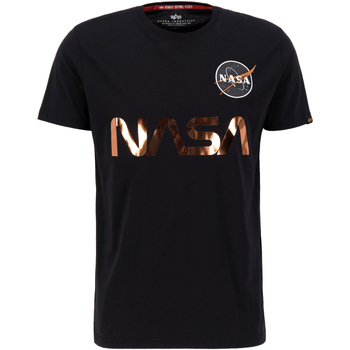 Alpha Industries  T-Shirts & Poloshirts NASA Reflective T-Shirt - black/cop günstig online kaufen