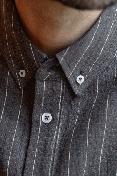 Button-down Hemd Ken Aus Bio-baumwollflannell günstig online kaufen
