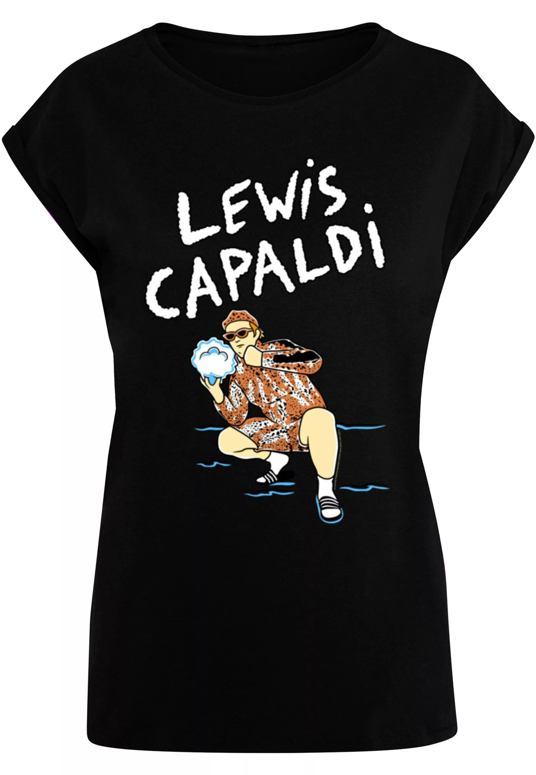 Merchcode T-Shirt "Merchcode Damen Ladies Lewis Capaldi - Snowleopard T-Shi günstig online kaufen