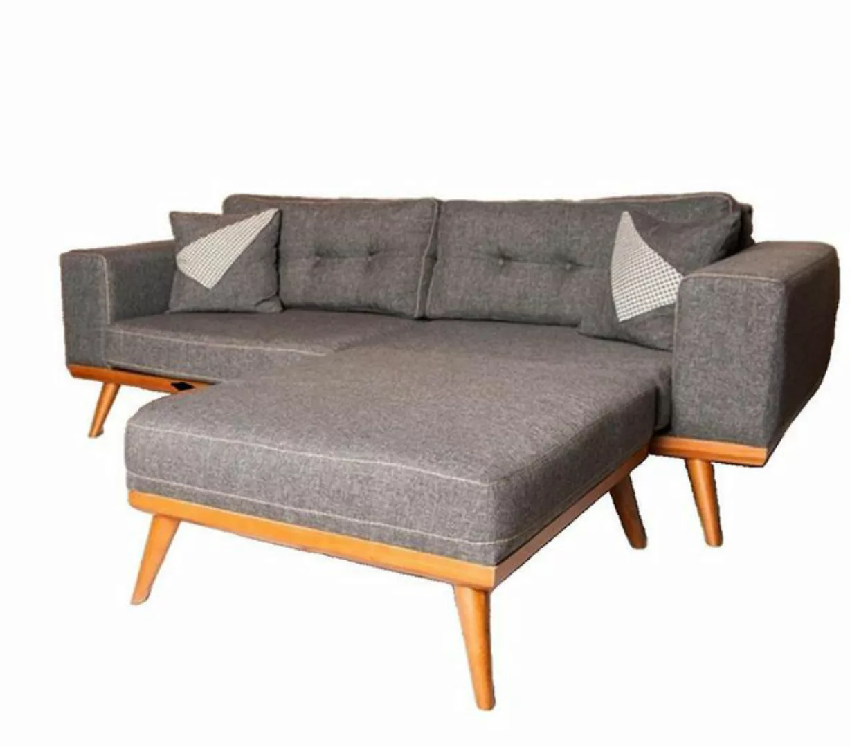 JVmoebel 3-Sitzer Graue Wohnzimmer Edle Couch Sitzgruppe Luxus Möbel Modern günstig online kaufen