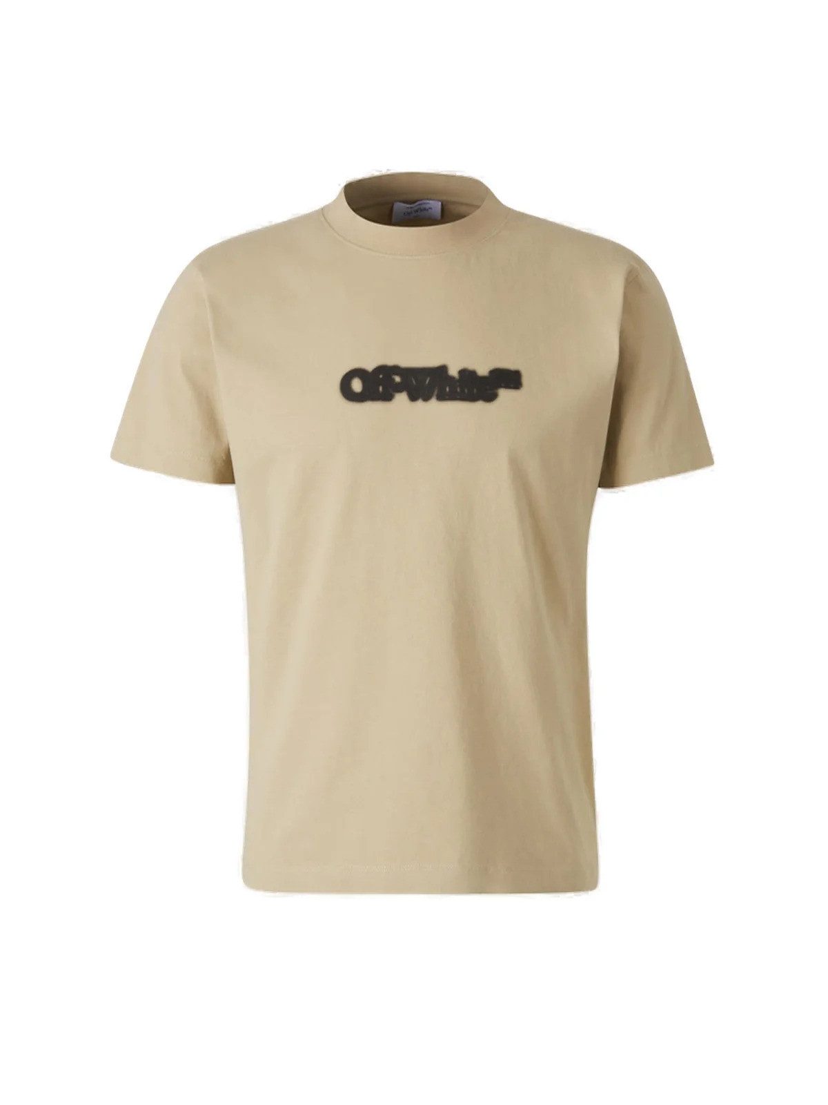 OFF-WHITE T-Shirt Beige jersey Spray Arrow günstig online kaufen
