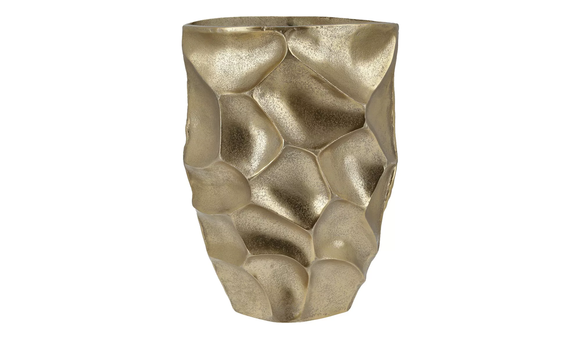 Vase - gold - Aluminum - 23 cm - 33 cm - 17 cm - Dekoration > Vasen - Möbel günstig online kaufen