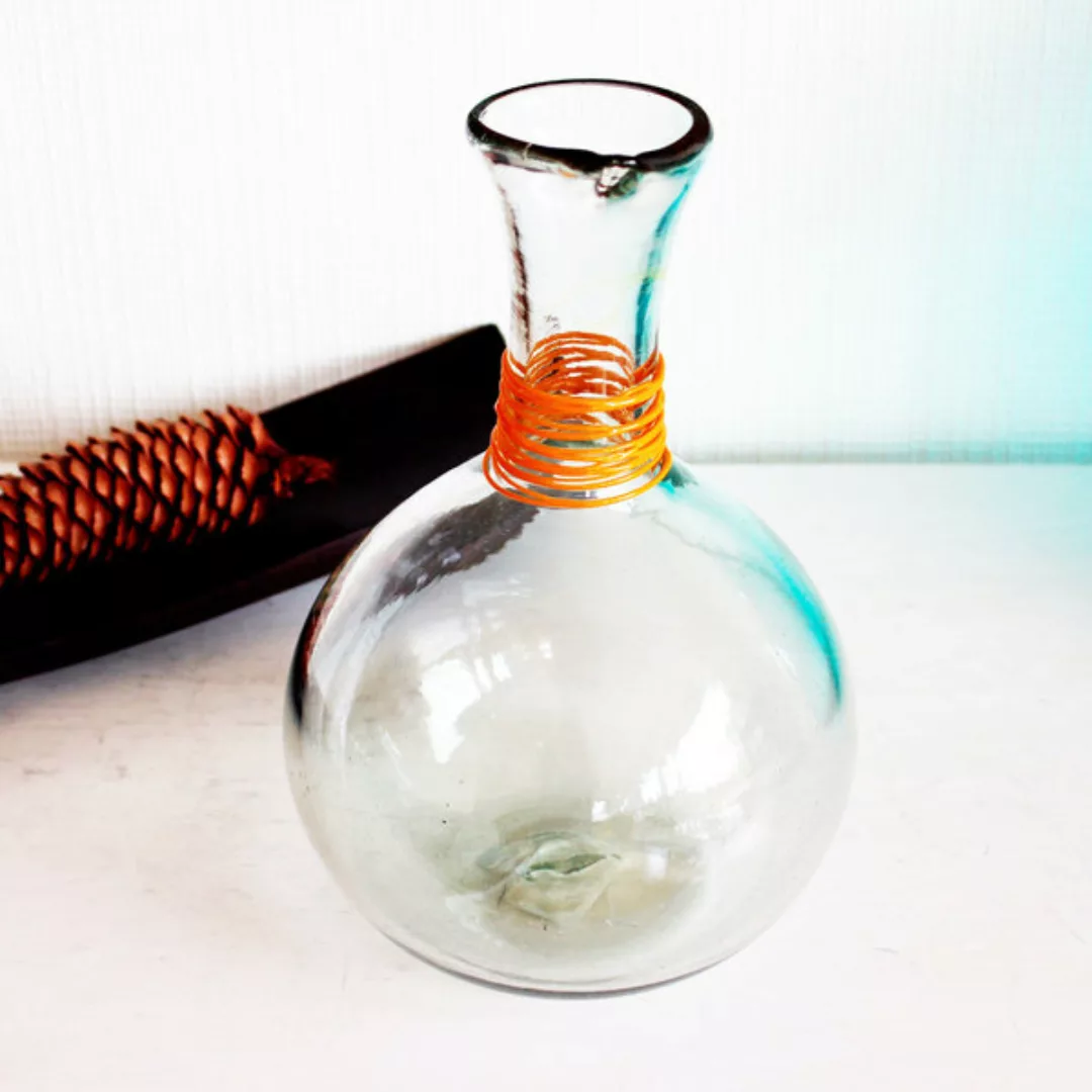 Karaffe Aus Glas Anillos Transparent 2 L, Dekanter Aus Mundgeblasenem Glas günstig online kaufen