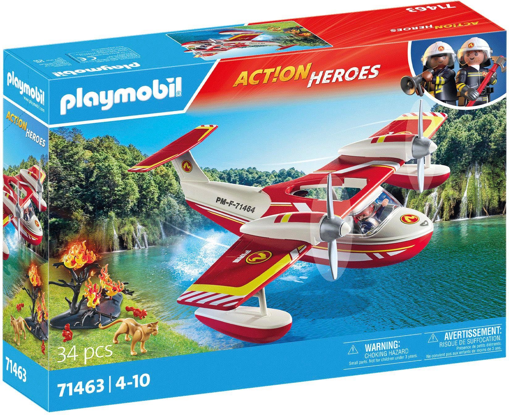Playmobil® Feuerwehrflugzeug mit Löschfunktion (71463), Action günstig online kaufen