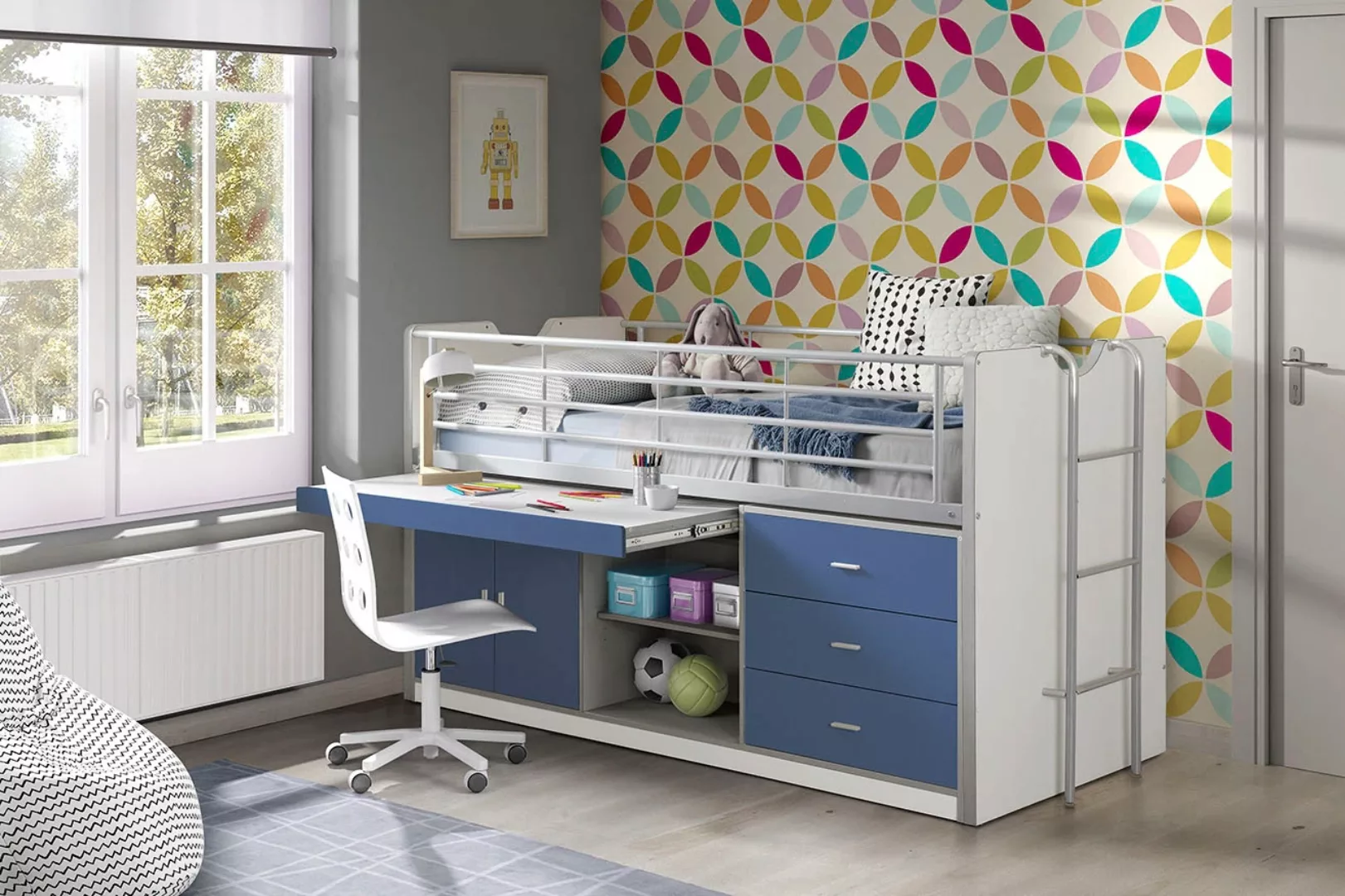 Vipack Hochbett "Bonny, mit zeitloser Optik, super praktisch im Kinderzimme günstig online kaufen