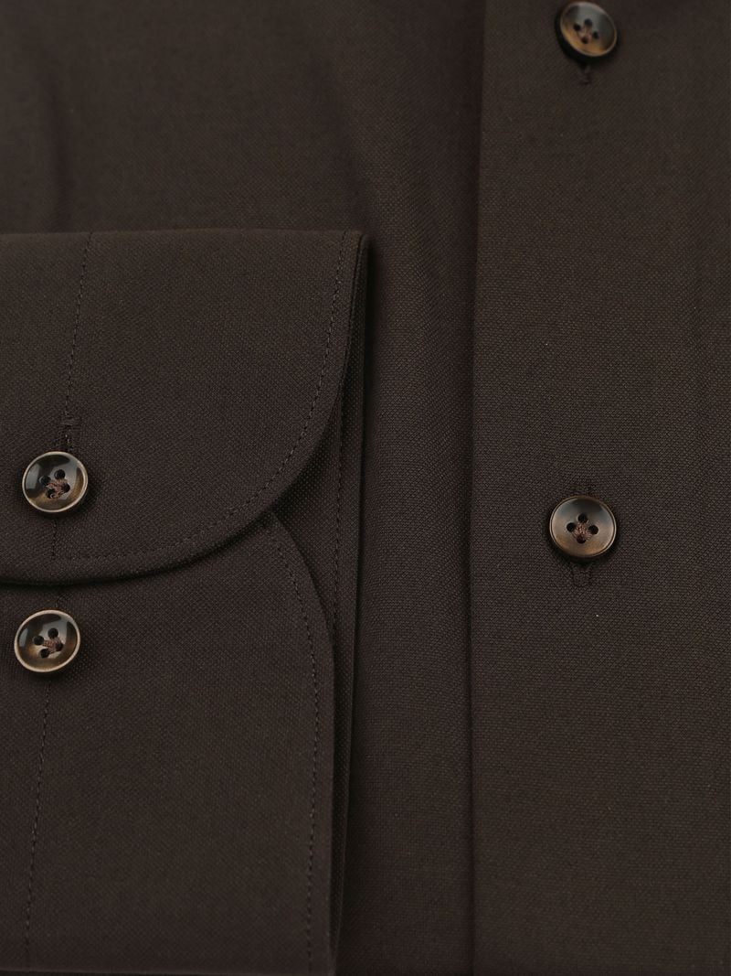 Profuomo Japanese Knitted Hemd Dunkelbraun - Größe 42 günstig online kaufen