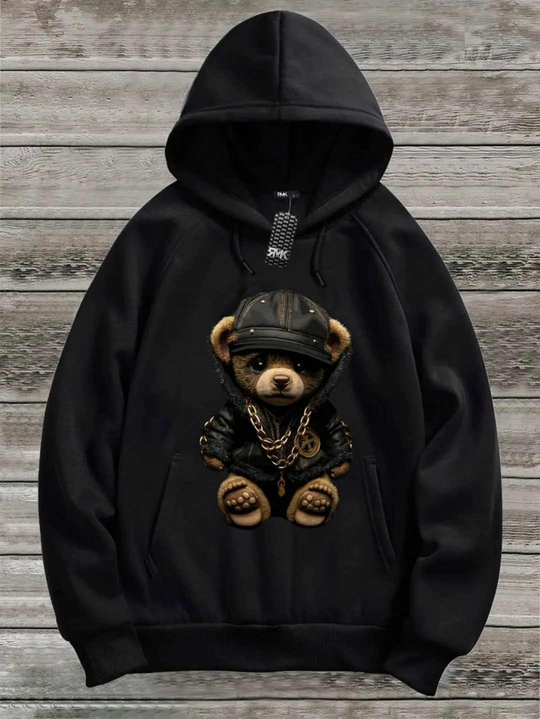 RMK Hoodie Herren Pullover Pulli Kapuzenpullover Sweatshirt Gangster Teddy günstig online kaufen