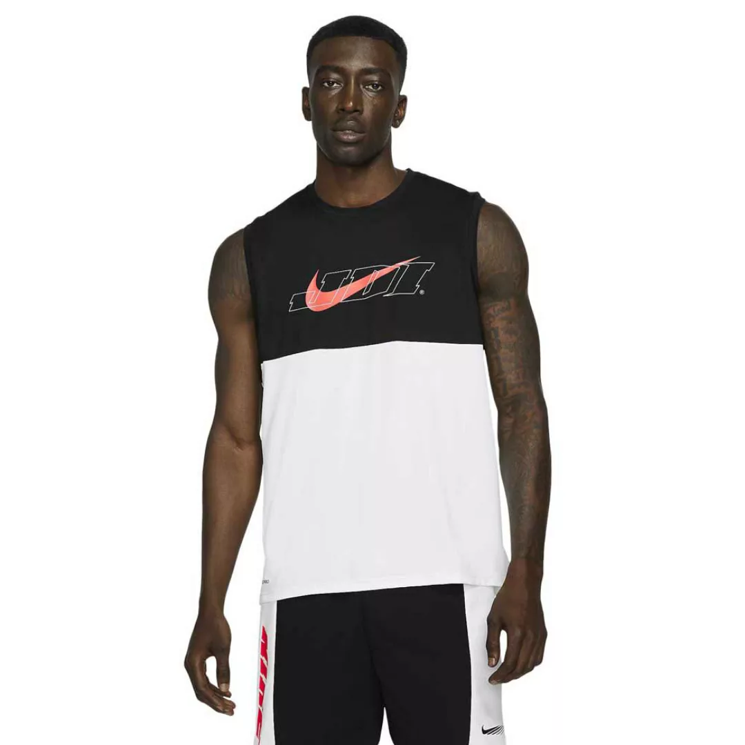 Nike Pro Dri Fit Sport Clash Graphic Ärmelloses T-shirt XL White / Bright C günstig online kaufen