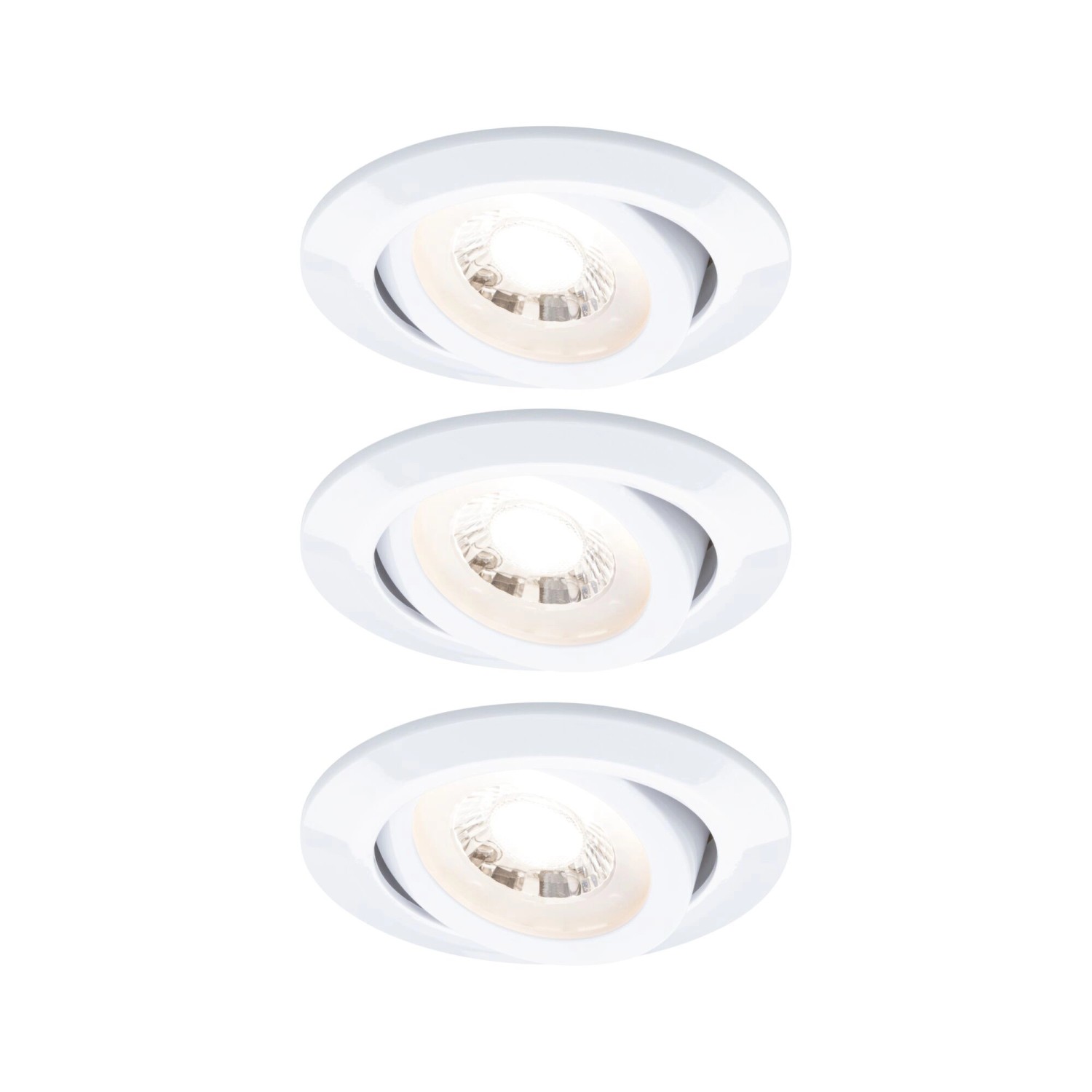Einbauleuchten-Set 3-stepdim schwenkbar LED 3x4,8 W 3000K 230V Weiß günstig online kaufen