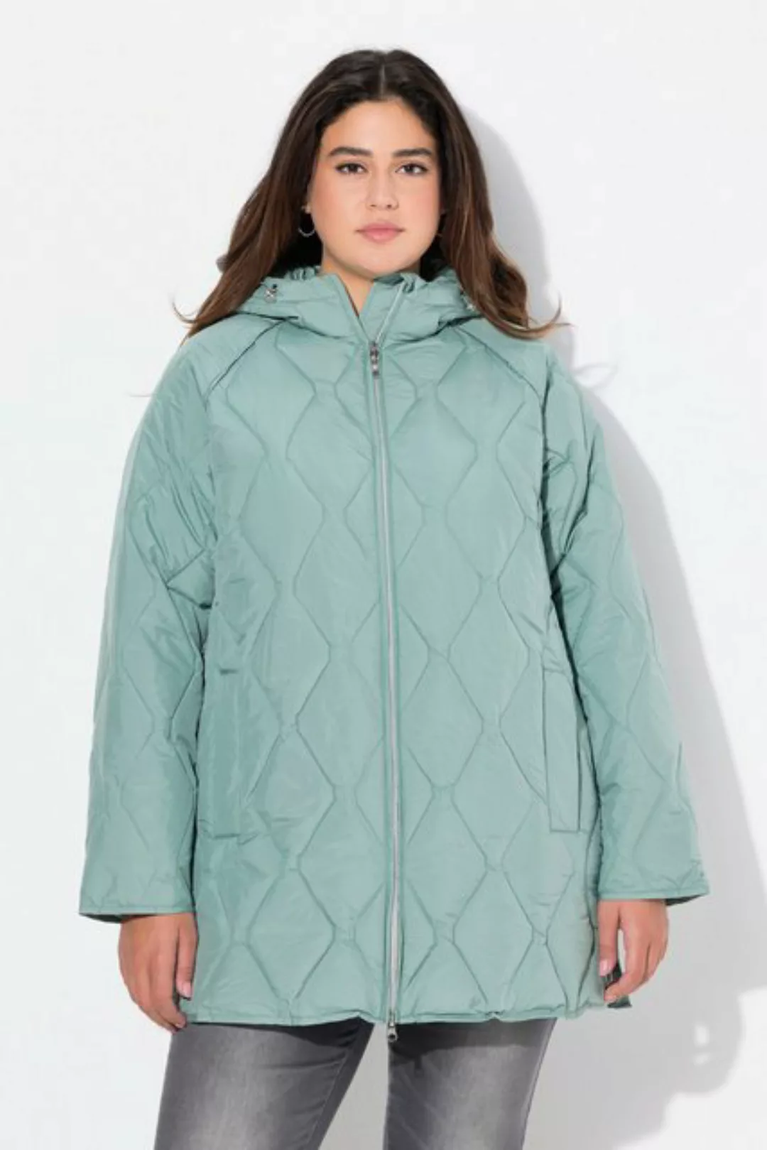 Ulla Popken Steppjacke HYPRAR Steppjacke wasserabweisend 2-Wege-Zipper günstig online kaufen