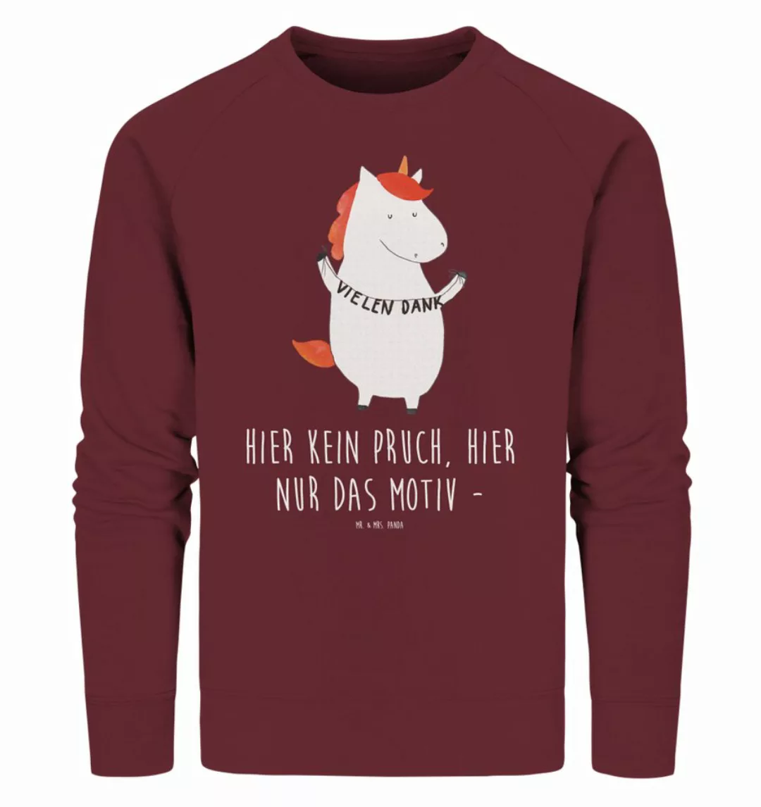 Mr. & Mrs. Panda Longpullover Größe XS Einhorn Dankeschön - Burgundy - Gesc günstig online kaufen