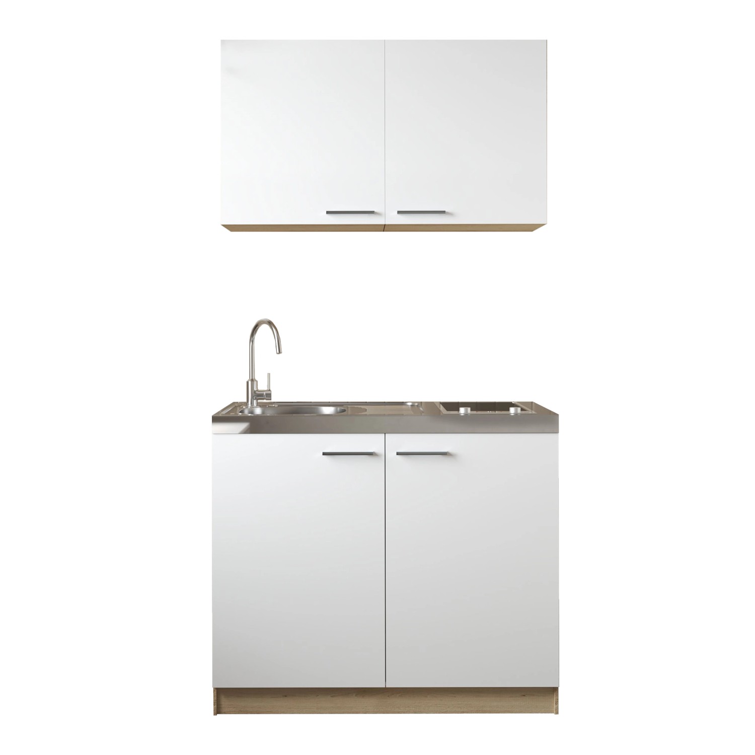 Respekta Küchenmöbel-Set 6 Merle 100 cm Weiß günstig online kaufen