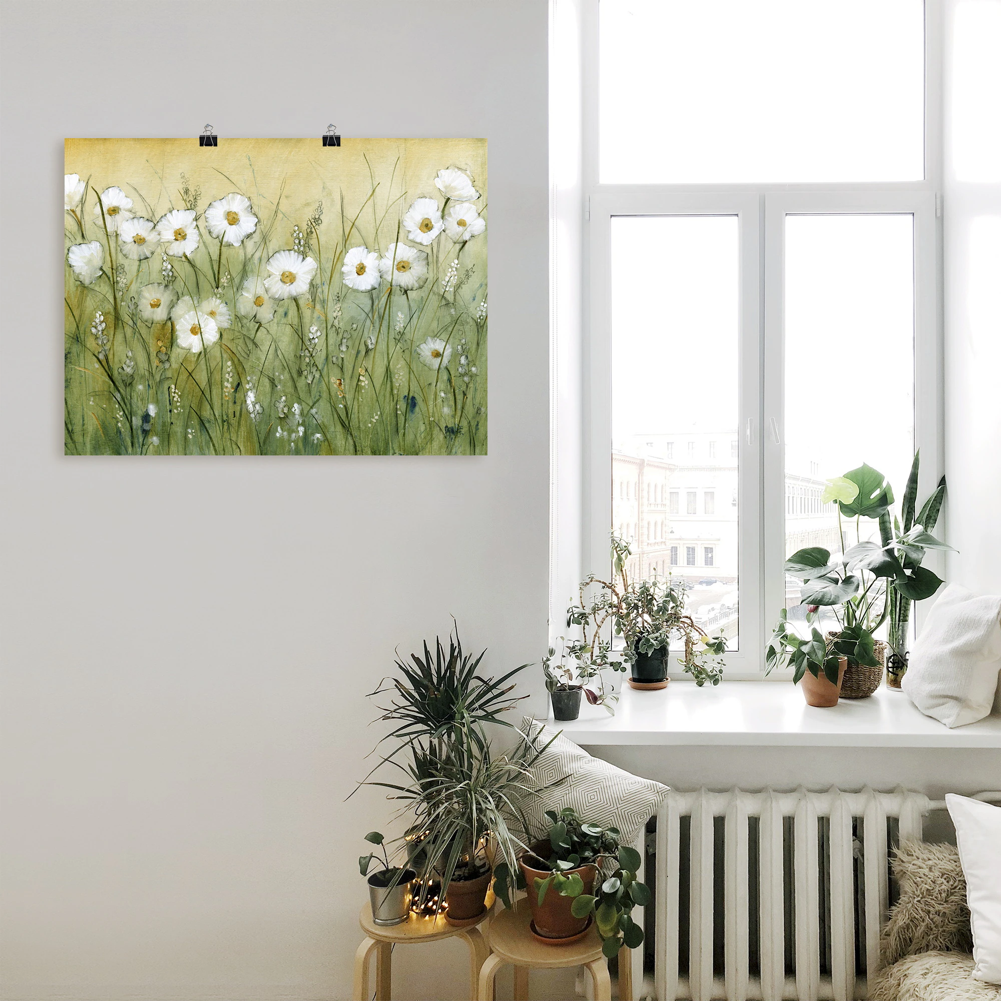 Artland Wandbild "Gänseblümchenfrühling II", Blumen, (1 St.), als Alubild, günstig online kaufen