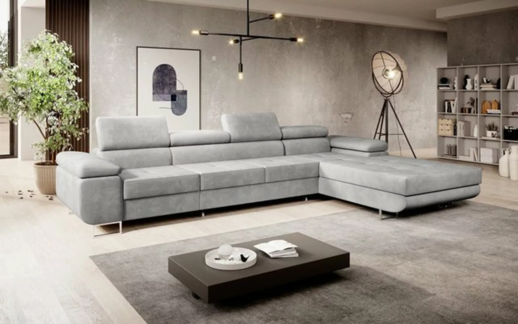 Luxusbetten24 Schlafsofa Designer Sofa Calvera Maxi, mit Stauraum und Schla günstig online kaufen